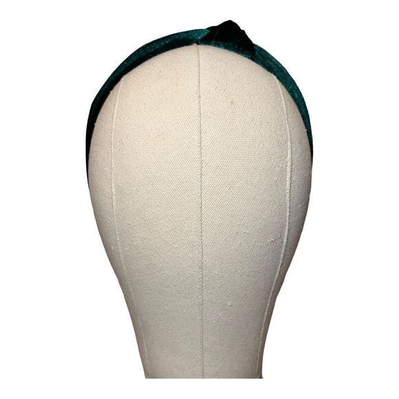INC International Concepts Velvet Fabric Knotted Headband Green NWOT - Picture 3 of 6